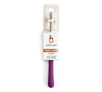 Pony Easy Grip Häkelnadel Aluminium 4,5 mm - 1 Stück, Langlebig und Handfreundlich