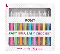 Pony Häkelnadel-Set Easy Grip – Kunststoff, mehrfarbig, 8 x 6 x 21,3 cm