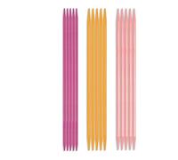 Pony Stricknadel mit Doppelspitze, gepunktet, 20 cm x 3,50, 4,00 und 4,50 mm