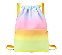 Pool Bags, Drawstring Backpack Bag, 14.17x5.51x18.9 Inches Large Capacity Portable Tote, Breathable Mesh Design, Lightweight Sports Backpack for Swimming, Gym, Water and Casual Use
