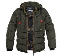 Poolman 2 in 1 Winterjacke Camo Style (Sale) oliv, Größe M, Herren