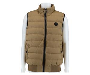 Poolman Steppweste ohne Kapuze P2304.788 (leicht, winddicht, wattiert) beige Herren, Größe L