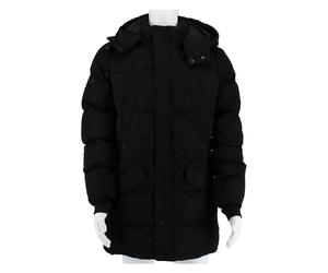 Poolman Winterjacke mit Kapuze P2304.738 (warm wattiert, leicht) schwarz Herren, Größe XL