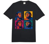 Pop Art Neandertaler, lustig, prähistorischer Höhlenmensch Anthropologie Comfort Colors Adult Heavyweight T-Shirt