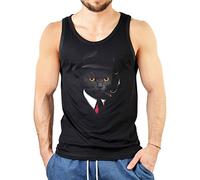Pop Art Style Tank Top Agent Cat Shirt 4 Heroes Beach Tanktop Herren Geburtstag Geschenk geil Bedruckt