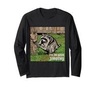 Pop Art Waschbär I'll Be Your Jimothy Halftone Comic Design Langarmshirt