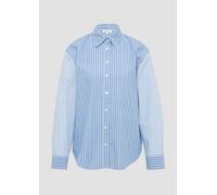 s.Oliver Popeline-Bluse im Relaxed Fit mit Streifenmix