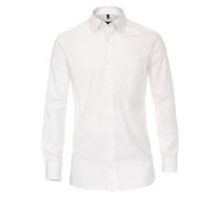 Popeline Hemd uni 006050 weiss - Gr. - 42