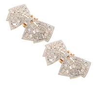 POPETPOP 2 Stück Abnehmbare Strass Schleifen Schuhclips für Damen Dekorative Kristall Schuhschnallen Hochzeitsschuh Anhänger Universelle Pumps und High Heels Accessoires