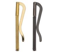 POPETPOP 2 Stück Feder Geldklammern aus Eisen mit Praktischem Anti Rost Schutz und Klassischem Design Zweifach Faltbar Geschenk zum Vatertag