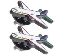 POPETPOP 2 Stück Flugzeug Brosche aus Legierung mit Feiner Verarbeitung nicht Leicht zu Verblassen Cartoon Anstecknadel im Schicken Casual Stil für Damen und Herren