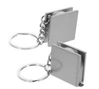 POPETPOP 2 Stück Kleiner Maßband mit Schlüsselring aus Metall Stabiles Slide Lock Praktisches Tragbares Maßband für Party und Feier 1 Meter Länge