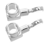 POPETPOP 2 Stück Metall Nadelklemmen Ersatz für Nähmaschinen mit Drehbarer Rändelschraube Sicherer Nadelhalter für Einfache Reparaturen und Heimwerkerprojekte in Silber