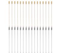 POPETPOP 20 Stück Metallbroschen mit Sicherem Stecknadelsystem 90mm Lange Edelstahlnadeln Elegante Pulloverbroschen für Büro und Reisen