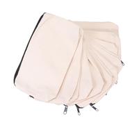 POPETPOP 20 Stück Pack Federmäppchen aus Canvas mit Reißverschluss Leichtes Stifteetui und Münzbeutel Großvolumig für Schule Büro und Reisen Zufällige Farbe