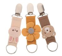 POPETPOP 3 Stück Reise Hutclip mit Niedlichen Cartoon Motiven Sicherer Verschluss Multifunktional als Sonnenhut und Kopftuchhalter Geeignet für Damen und Herren Outdoor Zubehör