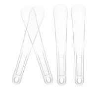 POPETPOP 4 Stück pack Transparenter Kompakter Schuhlöffel aus Kunststoff Kleiner Schuhanzieher für Senioren Reisetauglich Schont Schuhe und Erleichtert das Ausziehen