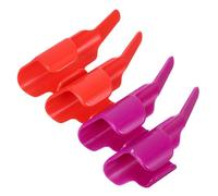 POPETPOP 4 Stück Teiliges Finger schutzset für Nähen aus Robustem Kunststoff Ergonomisch Geformt für Präzises Steuern von Garn und Stoff Geeignet für Handnäharbeiten und DIY projekte