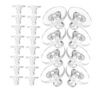 POPETPOP 500 Stück Silikon Ohrstecker Verschlüsse Transparent Große Ohrringstopper Hypoallergen Für DIY Schmuck Zubehör Sicherer Ohrverschluss