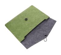 POPETPOP Ergonomische Grüne Computertasche aus Filz und High Density Polyethylen Stoßdämpfende Laptophülle für 13,3 Zoll Laptop für Reisen und College