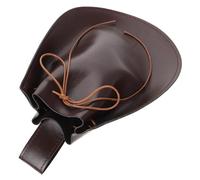 POPETPOP Mittelalterliche Gürteltasche Renaissance Stil Kleine Münztasche Gürtelbeutel für Herren Braune Bauchtasche Mittelalterlicher Beutel für Cosplay und Halloween