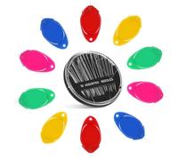 POPETPOP Nadeleinfädler Satz mit 10 Kunststoff Einfädlern und 30 Edelstahlnadeln Schnelles Einfädeln Robustes Nähwerkzeug für Selbstgemacht Handnähen und Bastelprojekte Zufällige Farbe