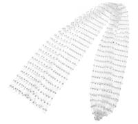 POPETPOP Netz Bandana für Damen Kopftuch aus Netzgewebe Elastisch Silber für Bühne und Alltag