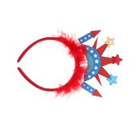 POPETPOP Patriotisches Head Bopper-stirnband: 4, Unabhängigkeitstag, Parade, Party-stirnbänder, Blau-rot-weiß, Amerikanische Flagge, Stern-haarband Für Frauen, Mädchen, Kinder