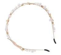 POPETPOP Perlen Haarband Damen Haarschmuck 6 Zoll Breite für Hochzeit Brautfrisur und Alltag Strapazierfähiges Material