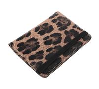 POPETPOP RFID Geschützte Reisepasshülle Leopardenmuster Pu Leder Leicht mit Kartenfächern und Fahrkartenschutzhülle für Damen und Herren Reiseorganizer