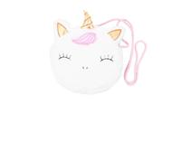 POPETPOP Schicke Umhängetasche Damen Plüsch Unicorn Form Weiß Kompakt und Leicht Modisch für Strand und Alltag Stylischer Damenbeutel mit Einzigartigem Design