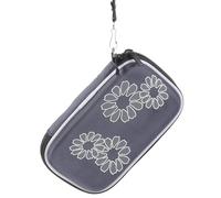 POPETPOP Tragbare 2,5-Zoll Festplattentasche aus Eva Stoßfeste HDD Schutzhülle mit Netztasche und Elastischem Band für Computerzubehör Unterwegs Dunkelblau