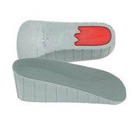 POPETPOP Unsichtbare Erhöhungs Einlegesohlen 2,5cm aus Wildlederimitat Stoßdämpfend und Rutschfest Unisex Fersenerhöhung für Sneaker und Stiefel