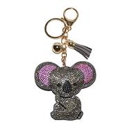 Popfizzy Bling Schlüsselanhänger, Strass Geldbörse Charm, Rucksack Schlüsselanhänger, Kristall Tasche Charms, Schlüsselanhänger, Koala (Gold), Einheitsgröße