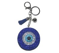 Popfizzy Strass-Schlsselanhnger mit blauem bsen Blick fr Damen und Mdchen, Rucksack-Schlsselanhnger, Bling-Geldbrsenanhnger fr Handtasc