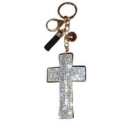 Popfizzy Strass-Schlüsselanhänger für Frauen und Mädchen, Bling Geldbörsenanhänger, Geburtstagsgeschenke für sie, Rucksack-Schlüsselanhänger, Taschenanhänger, silber, One Size