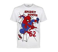 Popgear Jungen Marvel Comics Spider-man Spidey Power Jungen T-shirt T Shirt, Weiãÿ, 128 EU