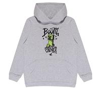 Popgear Minecraft Boom Creeper. Jungen Pullover Hoodie. Heather Grey. 7-8 Jahre alt.