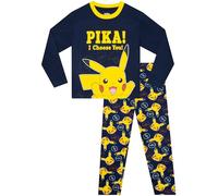 Popgear Pokemon Schlafanzug | Pikachu Schlafanzug Jungen | Schlafanzüge Für Jungen | Blau 158