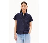 POPLIN LARISAANA BLUSE | 100% Bio-Baumwolle - blau (S)