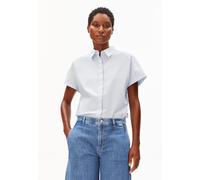 POPLIN LARISAANA BLUSE | 100% Bio-Baumwolle - blau (XS)