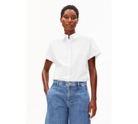 POPLIN LARISAANA BLUSE | 100% Bio-Baumwolle - weiss (XL)