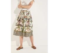 Poplin Print Skirt 42