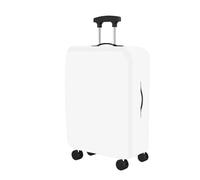 POQAX 1 Stück elastische Reisegepäckabdeckung for Gepäckbedarf, 18-28 Zoll Anti-Staub-Kofferschutzabdeckung(White,18-20 inch)