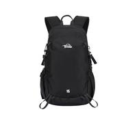 PORRASSO 15L Leichter Wanderrucksack Atmungsaktiver Outdoor Tagesrucksack Nylon Mehrtaschen Rucksack für Camping Reisen Täglichen Gebrauch Schwarz