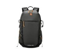 PORRASSO 20L Wanderrucksack Wasserdichter Rucksack Reiserucksack Leichter Hiking Backpack Nylon Tagesrucksack für Damen Herren Trekking Radfahren Klettern Reisen Sport Schwarz
