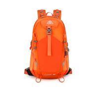 PORRASSO 25/35 L Wanderrucksack Trekkingrucksack Wasserdichtes Haltbares Nylon Rucksack Reiserucksack Backpack für Damen Herren Camping Klettern Reisen Outdoor-Sportarten Orange B
