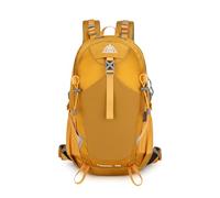 PORRASSO 25/35 L Wanderrucksack Trekkingrucksack Wasserdichtes Haltbares Nylon Rucksack Reiserucksack Backpack für Damen Herren Camping Klettern Reisen Outdoor-Sportarten Gelb B