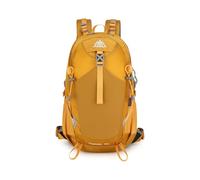 PORRASSO 25/35 L Wanderrucksack Trekkingrucksack Wasserdichtes Haltbares Nylon Rucksack Reiserucksack Backpack für Damen Herren Camping Klettern Reisen Outdoor-Sportarten Gelb A