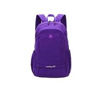 PORRASSO 25L Faltbarer Rucksack Leichter Wasserdichter Rucksack Nylon Casual Tagesrucksack mit Nass-Trocken Trennung Tasche für Reisen Wandern Den Täglich Gebrauch Lila